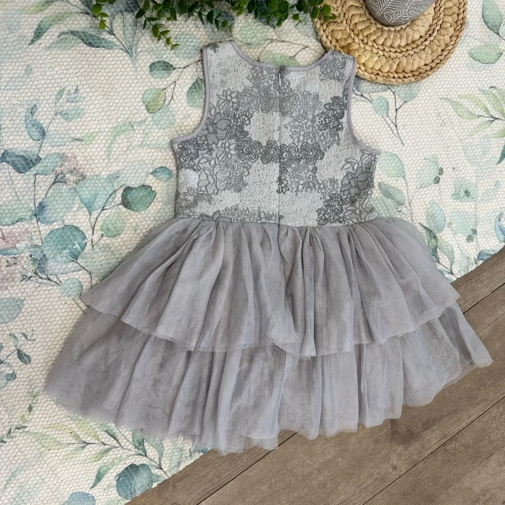 Pippa & Julie Boutique Little Girl Size 4 Formal Christmas Holiday Party Dress